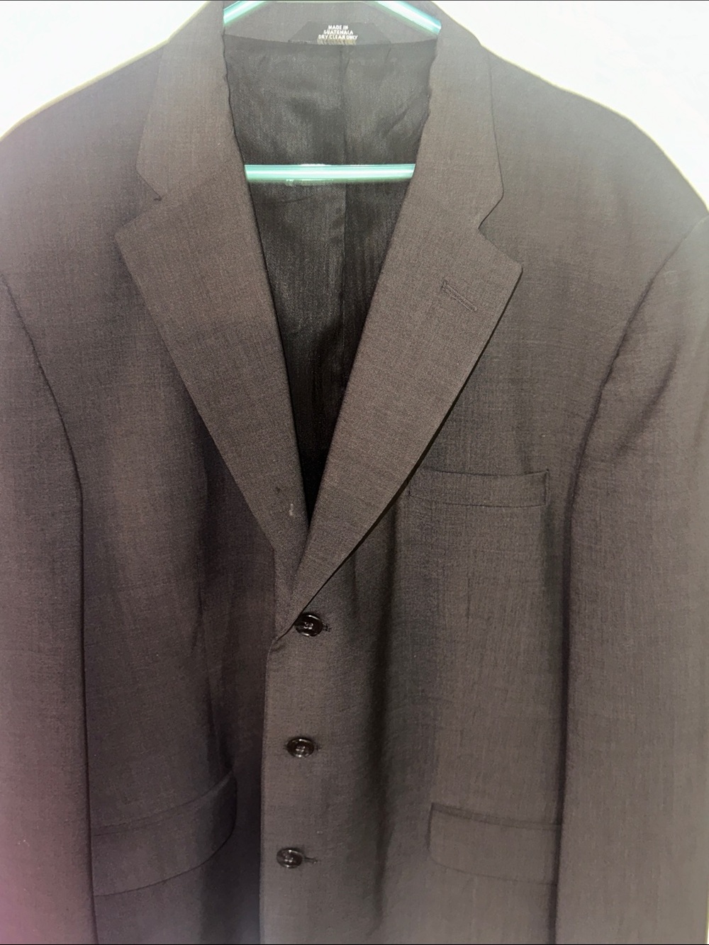 Men’s Haggar black label blazer sports coat 48R dark gray/black